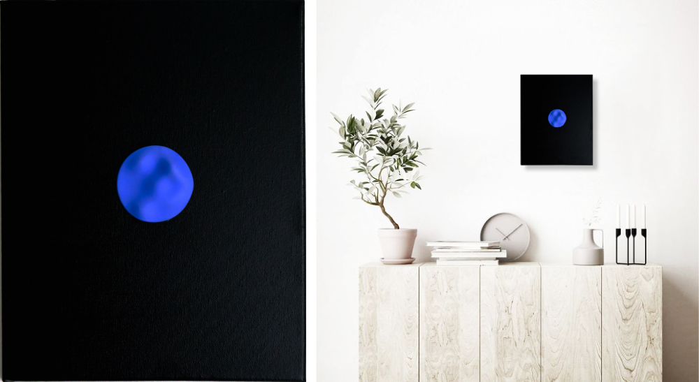 Nobahar-Design-Milano-Contemporary-3dPrinted-artwork-70x70-blue-interior-design4
